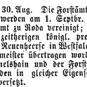 1871-09-01 Kl Aufloesung Forstamt